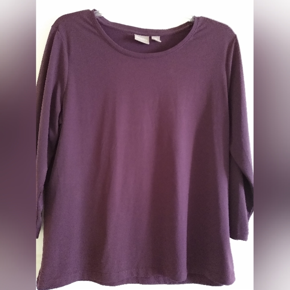 Chico's Burgundy Top - 2